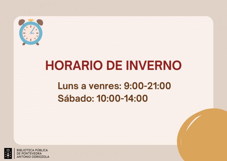 Horario inverno Pontevedra