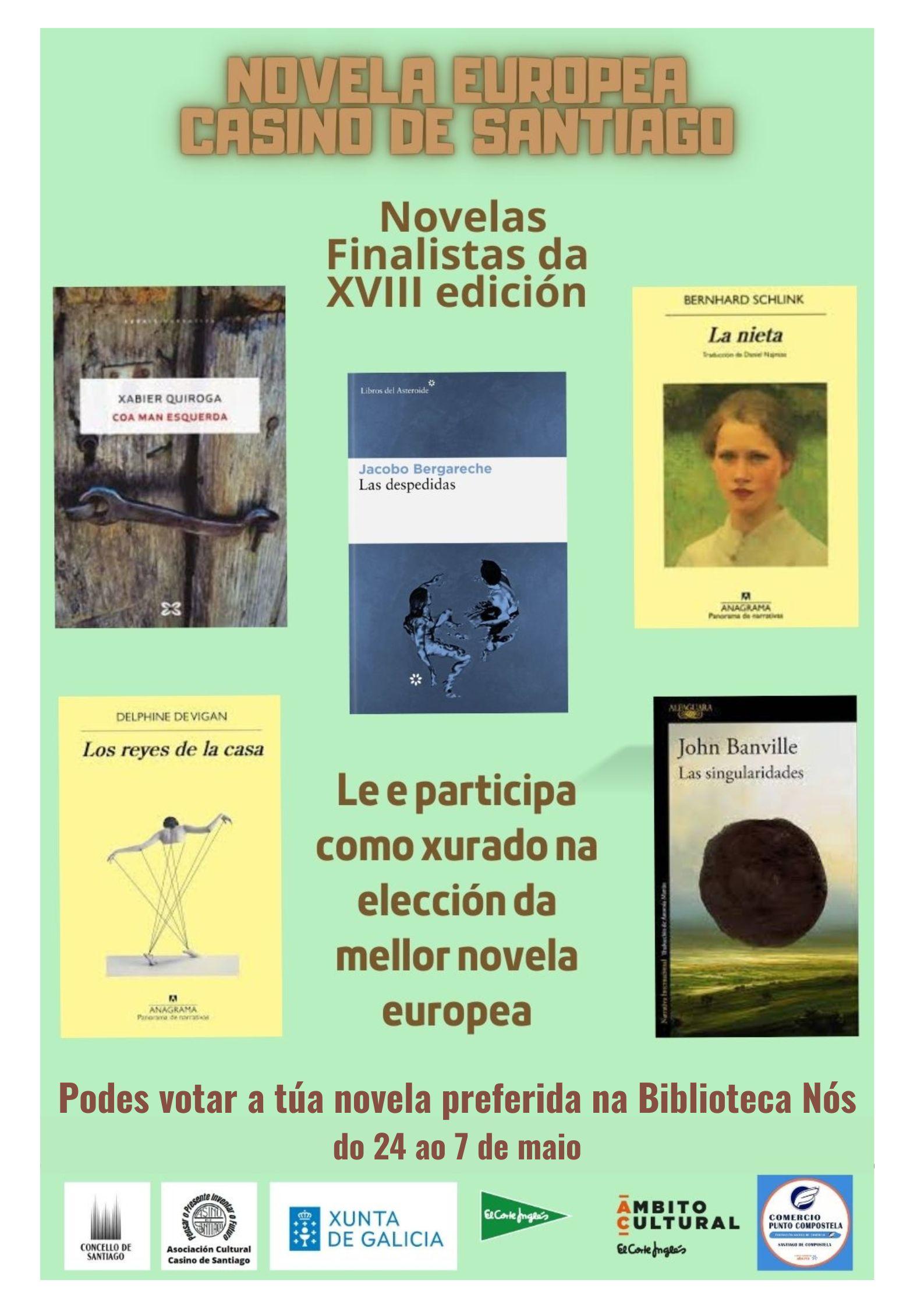 Novelas finalistas Premio Novela Europea