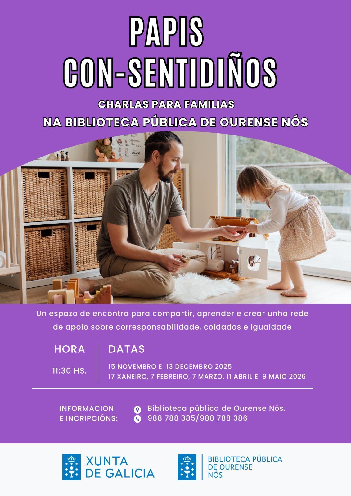 Cartel obradoiro Papis con sentidiño