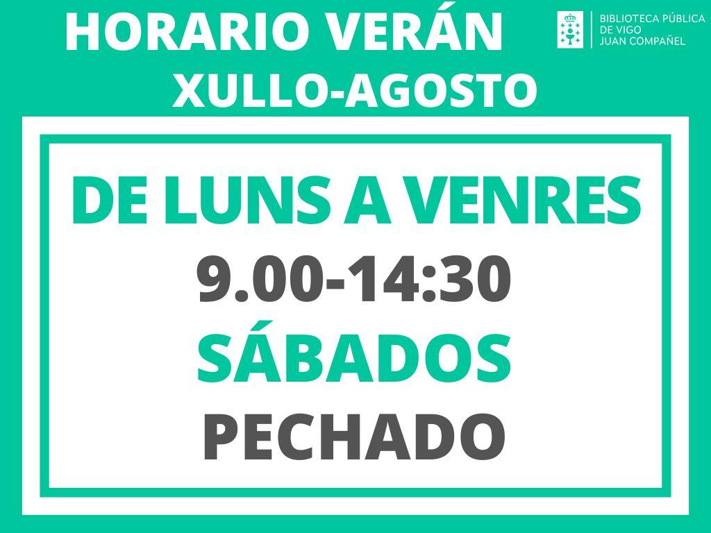 horario xullo e agosto