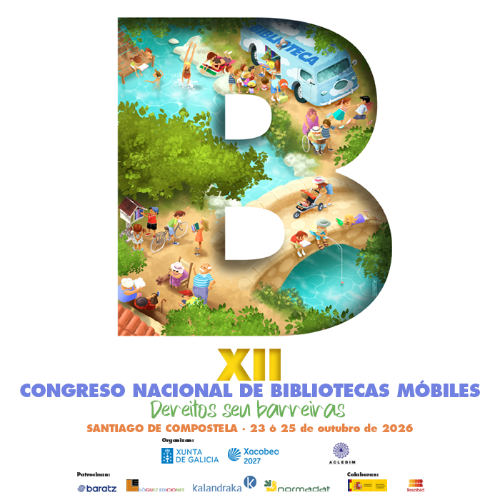 Cartel do XII Congreso nacional de bibliobuses
