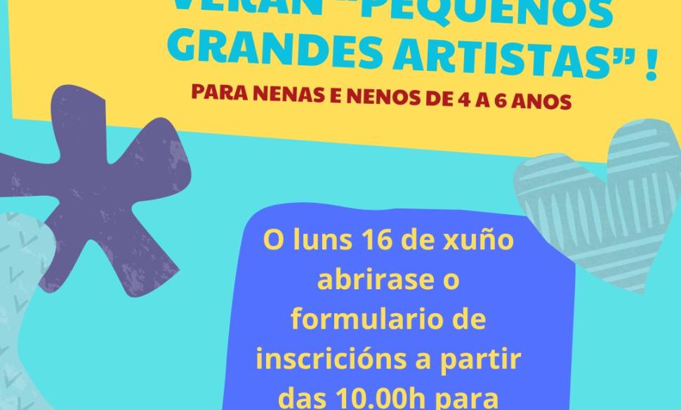 Cartel aviso campamento verán