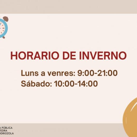 Horario inverno Pontevedra