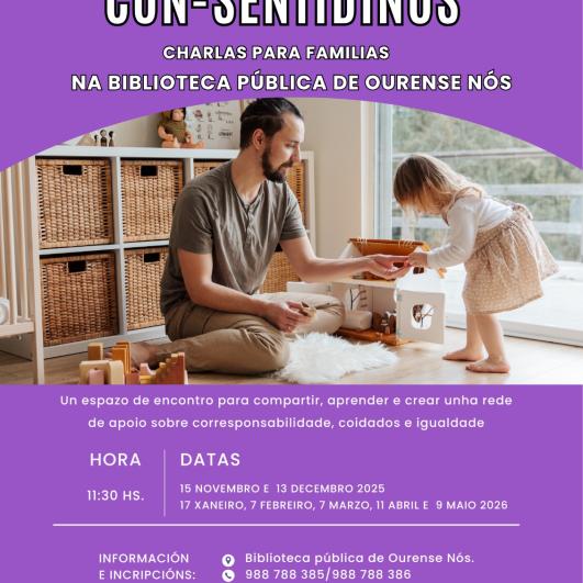 Cartel obradoiro Papis con sentidiño