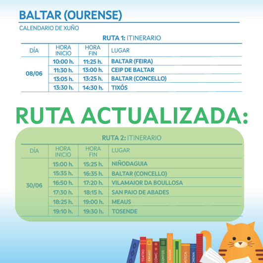 Nova ruta para Baltar