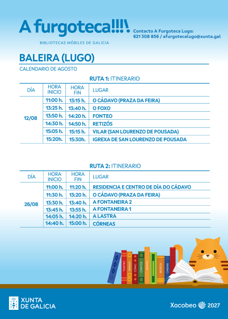 Ruta 2026 Baleira agosto