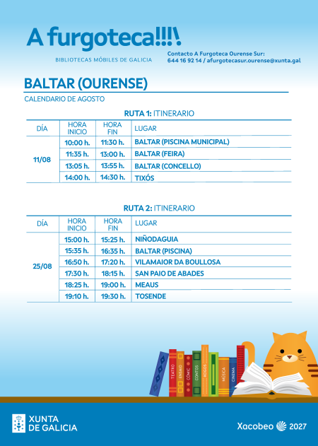 Ruta 2026 Baltar agosto