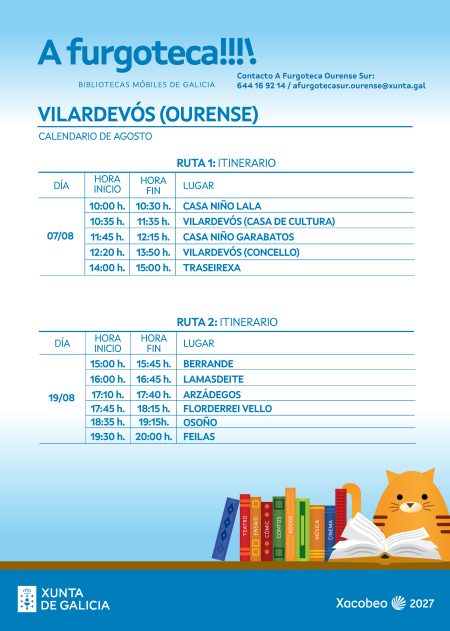 Ruta 2026 Vilardevós agosto